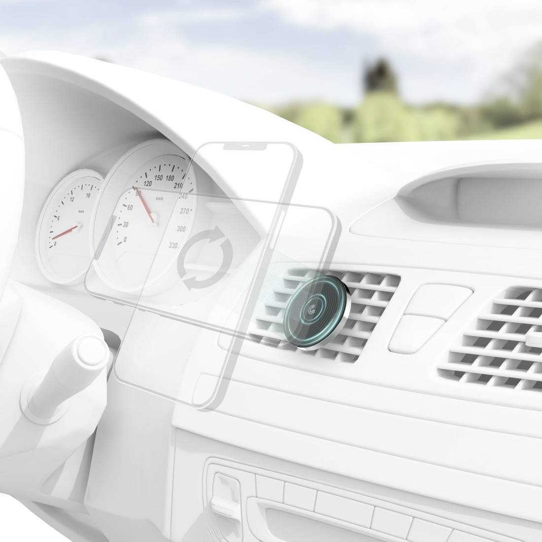 Hama MagLock Lüftungsgitter Handy-Kfz-Halterung 360° drehbar