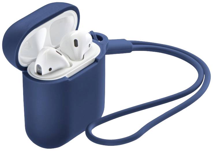 Hama Fantastic Feel Schutzhülle für Ladecase Apple AirPods (Gen. 1), AirPods (Gen. 2) Blau