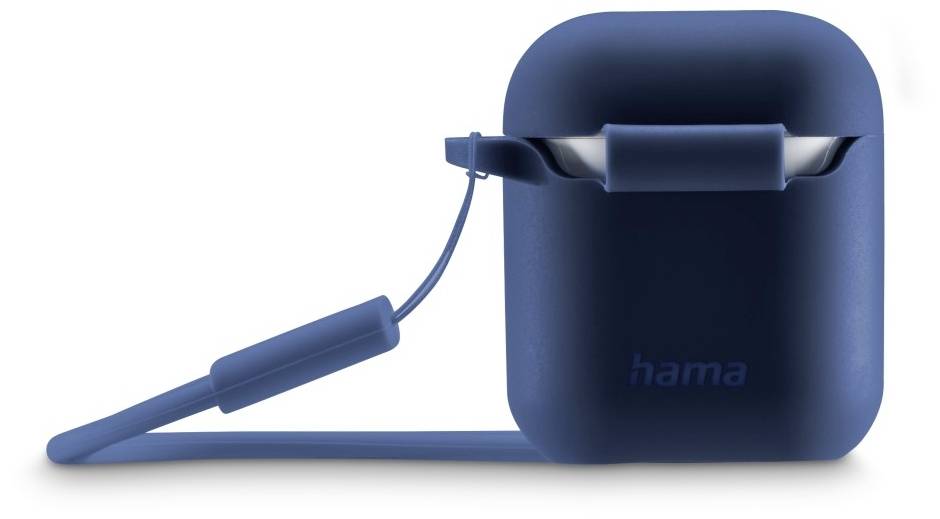 Hama Fantastic Feel Schutzhülle für Ladecase Apple AirPods (Gen. 1), AirPods (Gen. 2) Blau