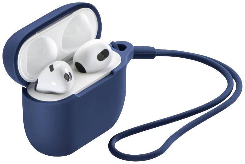 Hama Fantastic Feel Schutzhülle für Ladecase Apple AirPods (Gen. 3) Blau