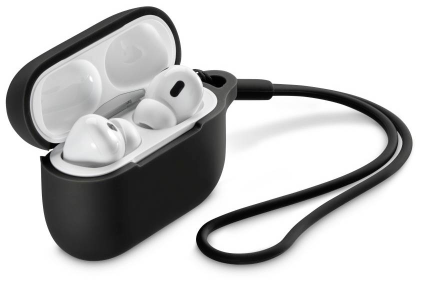Hama Fantastic Feel Schutzhülle für Ladecase Apple AirPods Pro (Gen. 1) Schwarz