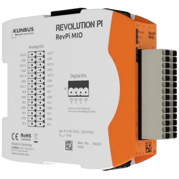 Revolution Pi by Kunbus RevPi MIO PR100323 SPS-Erweiterungsmodul 24 V/DC Revolution Pi by Kunbus RevPi MIO PR100323 SPS-Erweiterungsmodul 24 V/DC