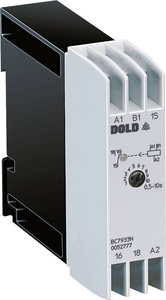 Dold 0052903 BC7933N.81 Zeitrelais 24V DC/AC 1 St. Zeitbereich: 0.5 - 10s 1 Wechsler