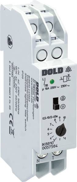 Dold 0057584 IK8810.41/003 Treppenlichtzeitschalter 230 V/AC 1 St. Zeitbereich: 0.5 - 40 min 1 Schließer