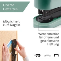 Novus Office B 2 COLOR ID 2.0 020-1952 Heftgerät Mint Heftleistung: 25 Bl. (80 g/m²) Novus Office B 2 COLOR ID 2.0 020-1952 Heftgerät Mint Heftleistung: 25 Bl. (80 g/m²)