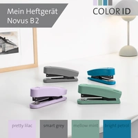 Novus Office B 2 COLOR ID 2.0 020-1956 Heftgerät Grau Heftleistung: 25 Bl. (80 g/m²) Novus Office B 2 COLOR ID 2.0 020-1956 Heftgerät Grau Heftleistung: 25 Bl. (80 g/m²)
