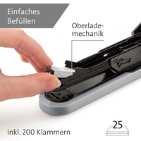 Novus Office B 2 COLOR ID 2.0 020-1956 Heftgerät Grau Heftleistung: 25 Bl. (80 g/m²) Novus Office B 2 COLOR ID 2.0 020-1956 Heftgerät Grau Heftleistung: 25 Bl. (80 g/m²)