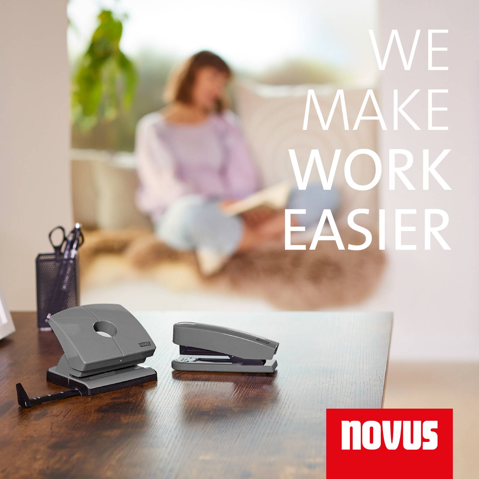Novus Office 025-0656 Bürolocher B 220 COLOR ID 2.0 Grau 20 Bl. (80 g/m²)