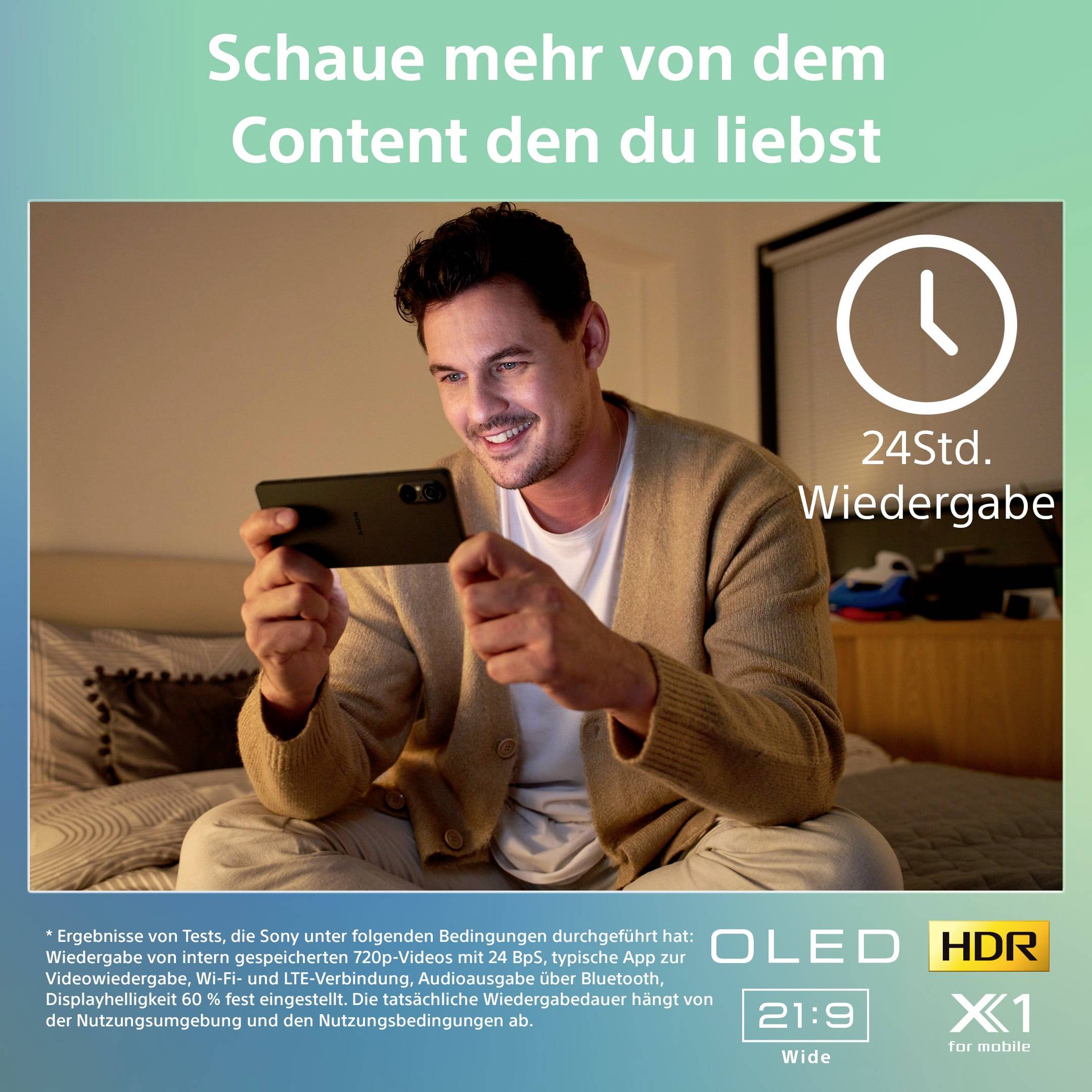 Sony Xperia 5 V 128 GB Schwarz 15.5 cm (6.1 Zoll) Smartphone