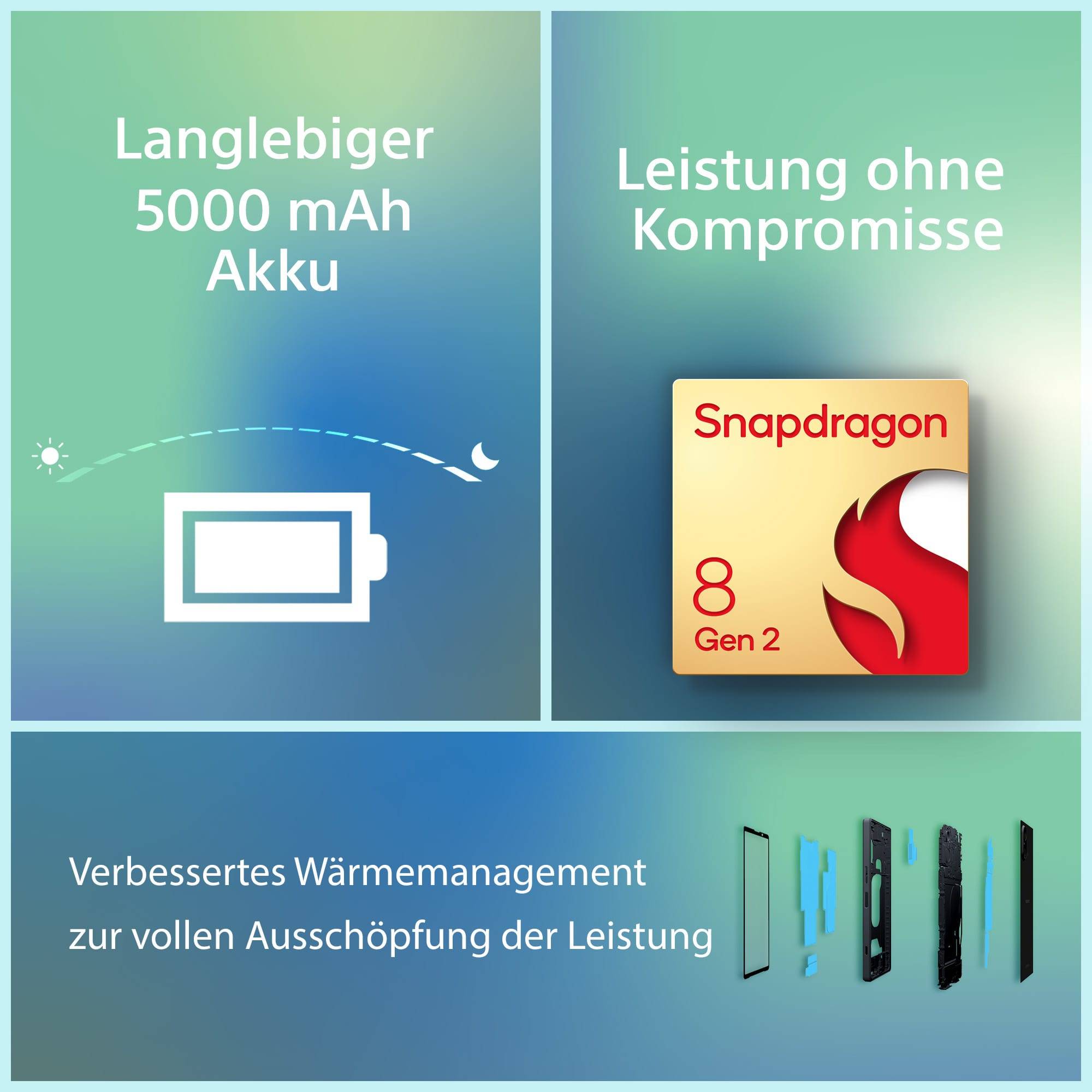 Sony Xperia 5 V 128 GB Schwarz 15.5 cm (6.1 Zoll) Smartphone