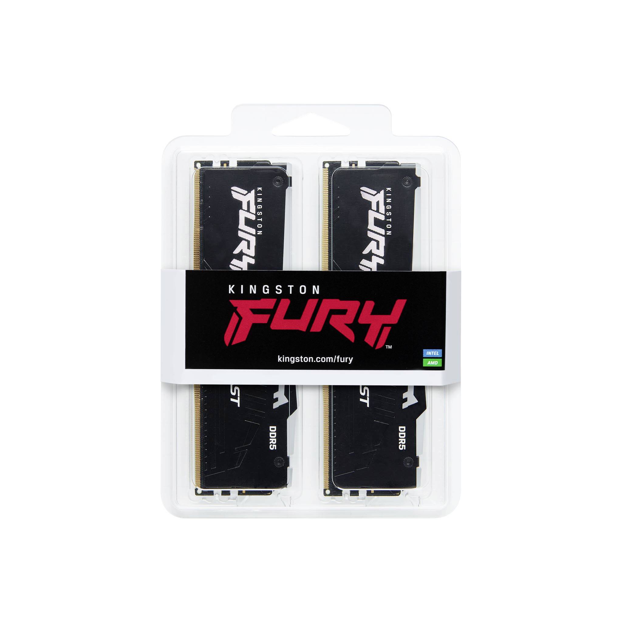Kingston Beast RGB PC-Arbeitsspeicher Kit DDR5 128 GB 4 x 32 GB 5200 MHz 288pin DIMM KF552C40BBAK4-128