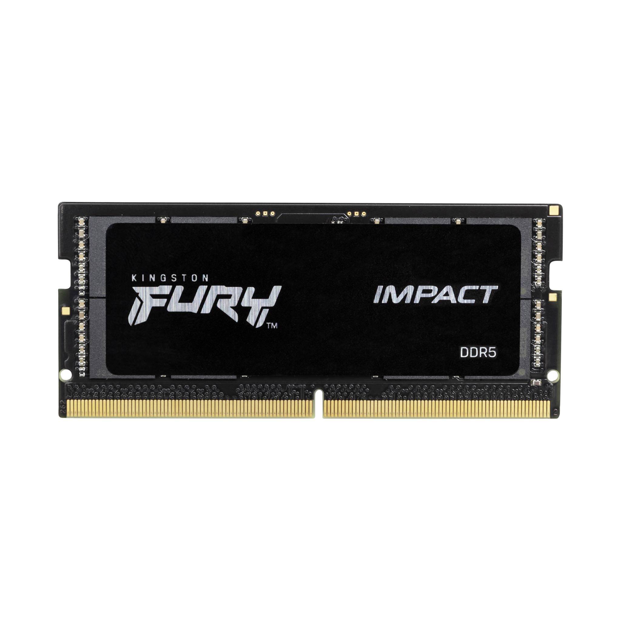 Kingston Impact Black XMP PC-Arbeitsspeicher Modul DDR5 32GB 2 x 16GB 6000MHz 262pin SO-DIMM KF560S38IBK2-32