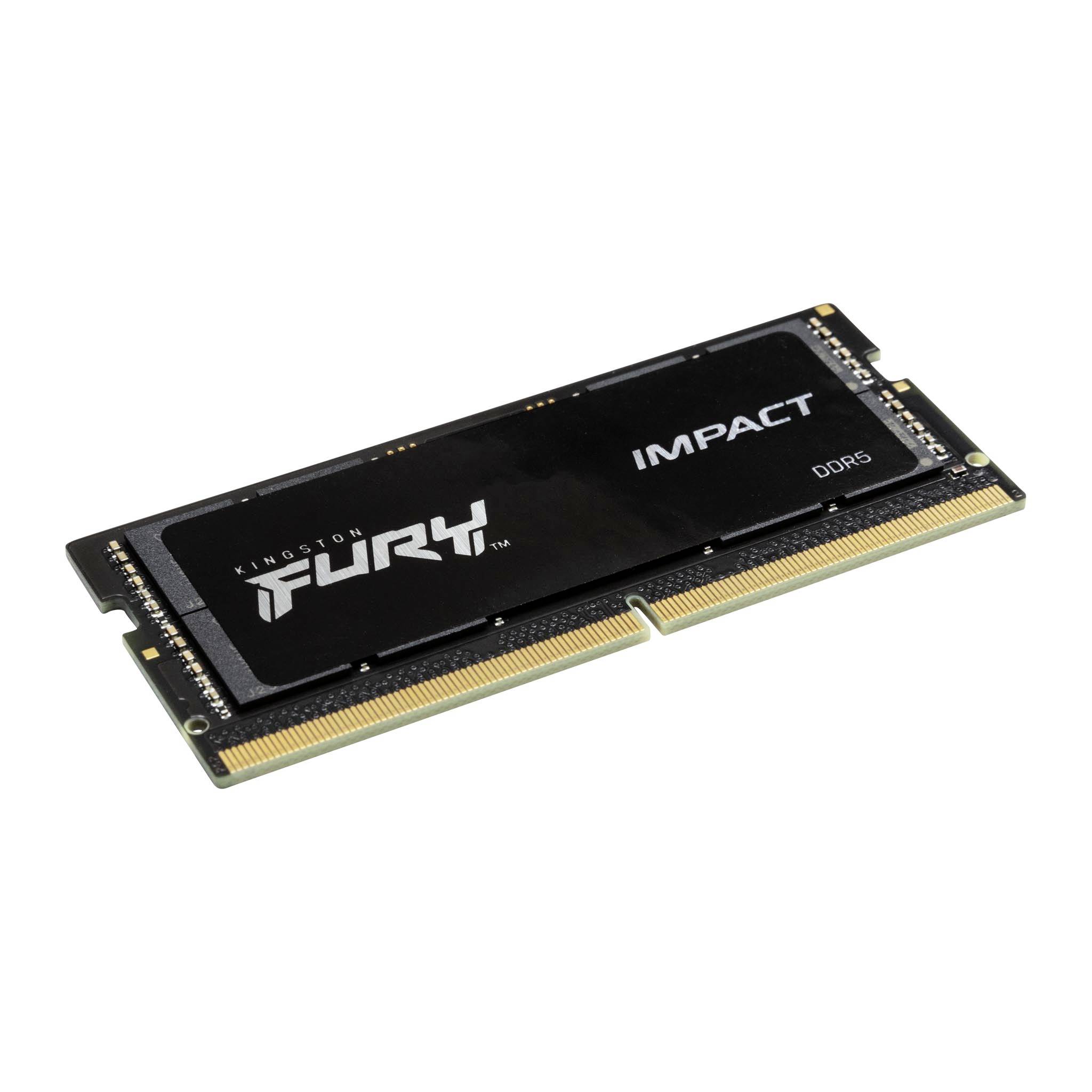 Kingston Impact Black XMP PC-Arbeitsspeicher Modul DDR5 32GB 2 x 16GB 6000MHz 262pin SO-DIMM KF560S38IBK2-32