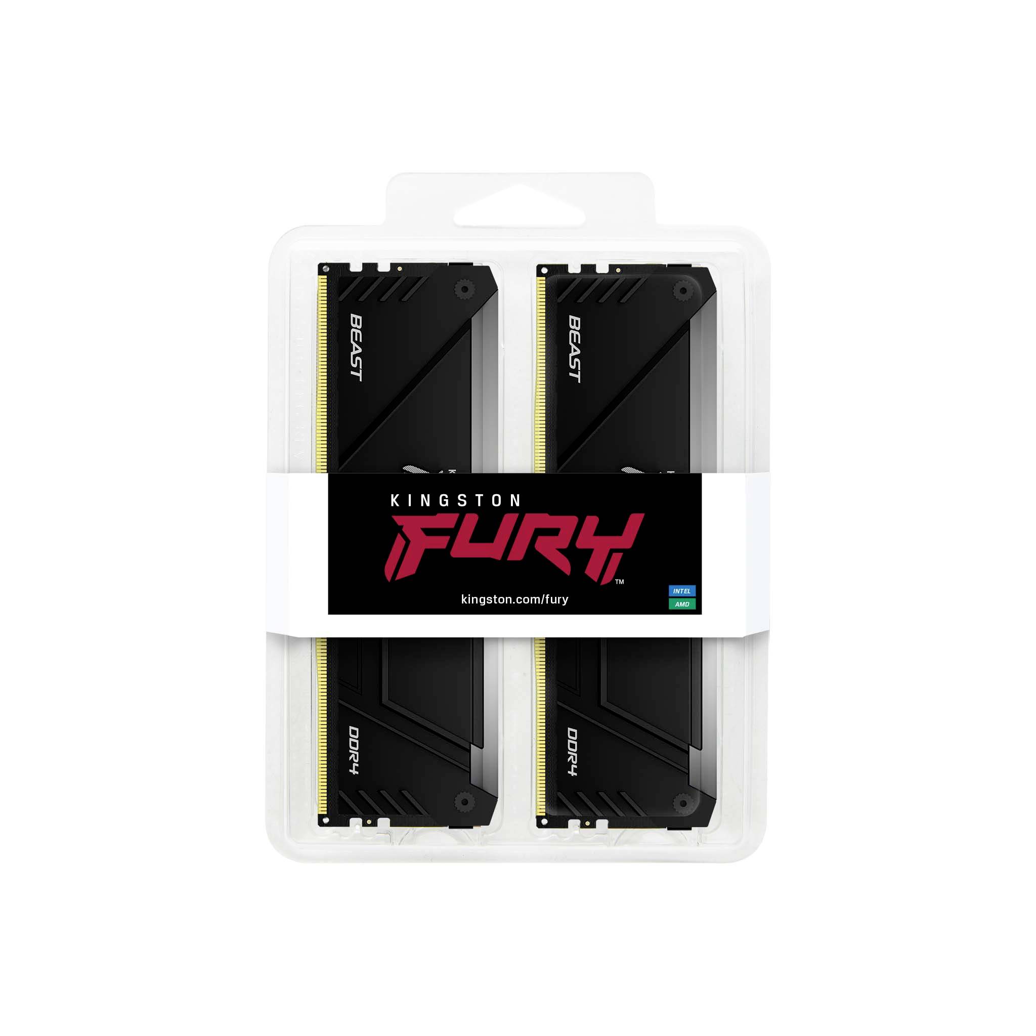 Kingston FURY Beast RGB - DDR4 - Kit - 16 GB: 2 x 8 GB