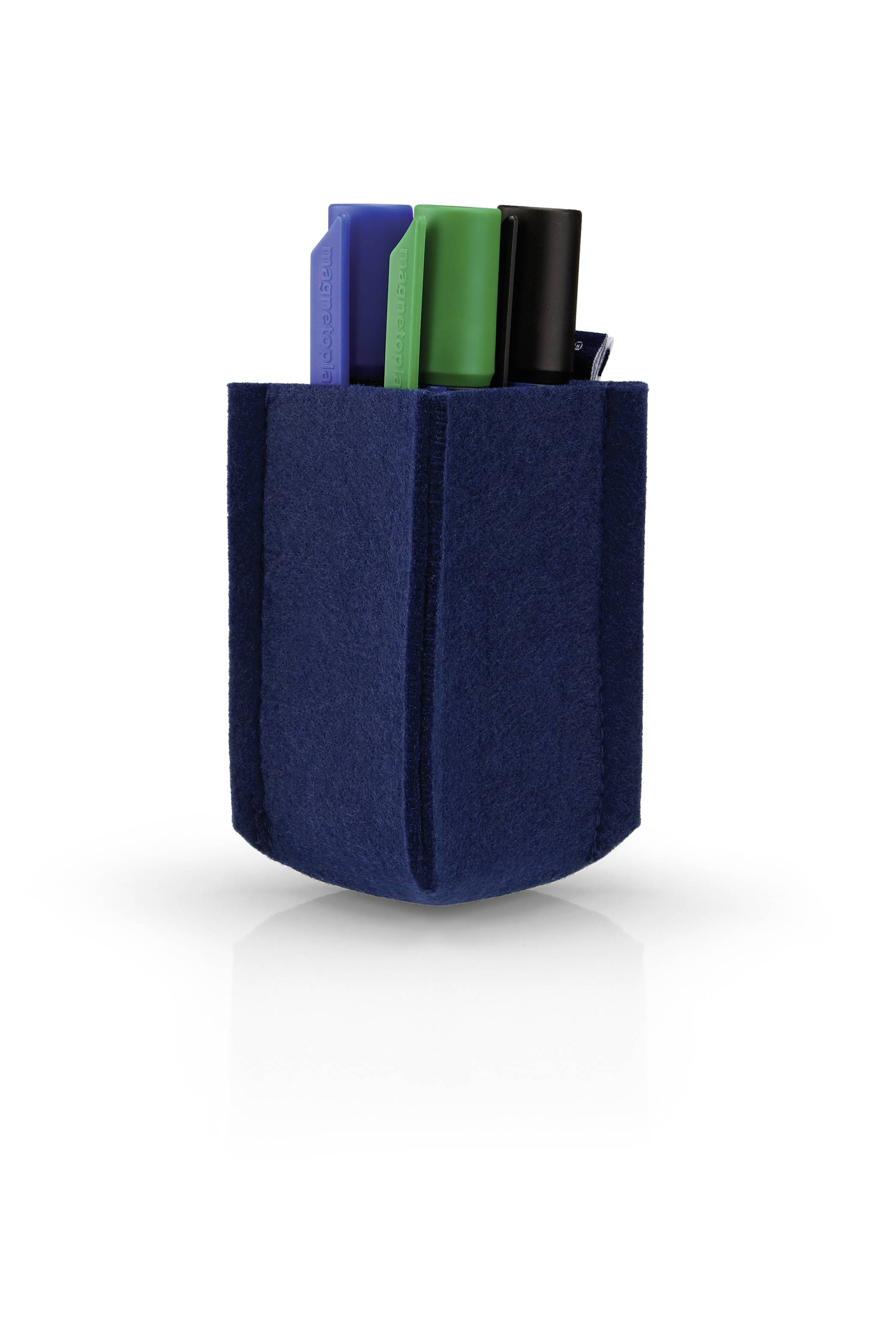 Magnetoplan Stiftehalter magnetisch magnetoTray SMALL (B x H x T) 60 x 100 x 60mm Blau 1227614