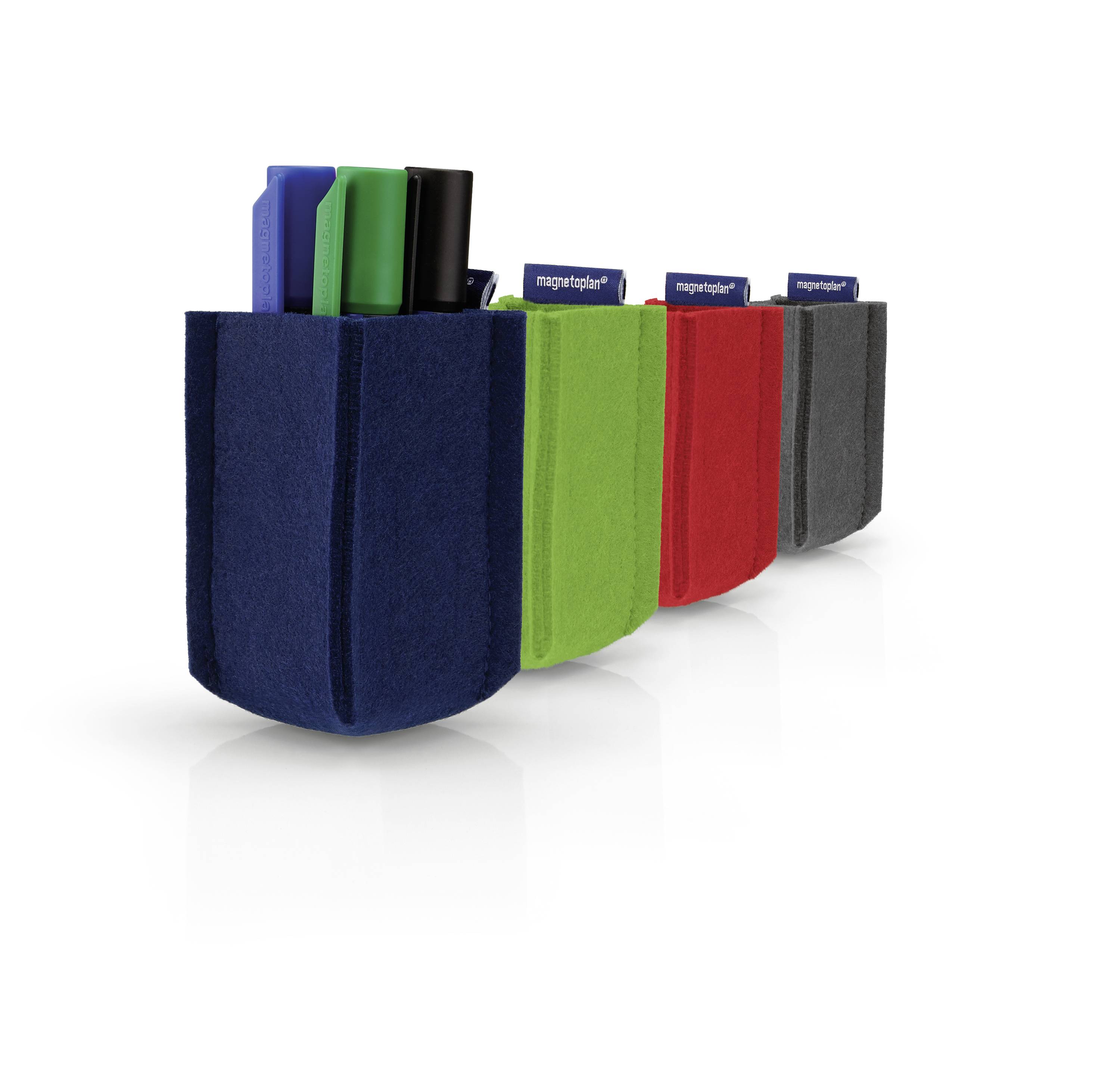 Magnetoplan Stiftehalter magnetisch magnetoTray SMALL (B x H x T) 60 x 100 x 60mm Blau 1227614