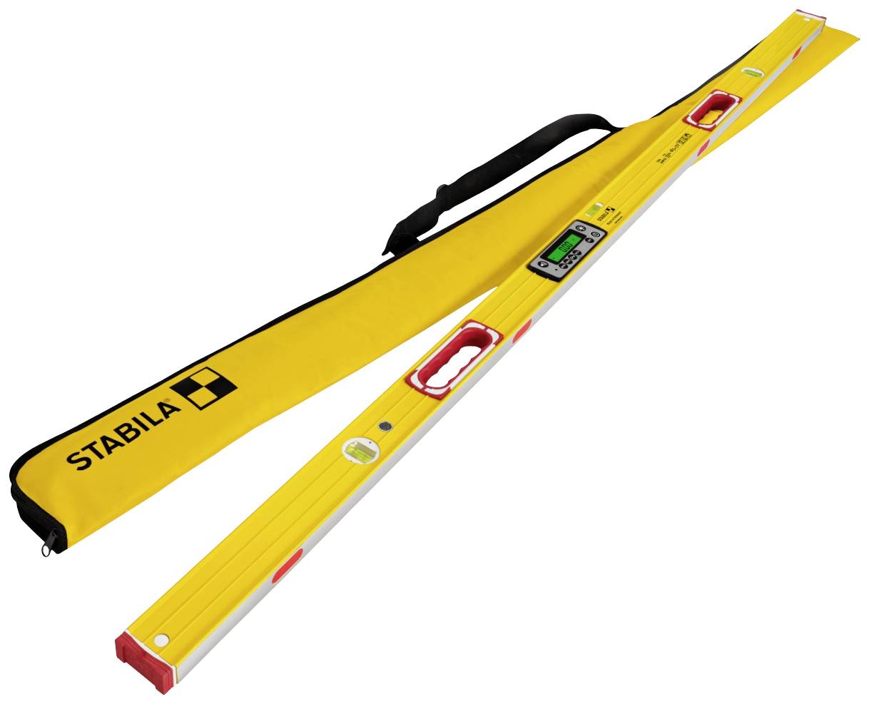 Stabila TECH 196M DL 19820 Digitale Wasserwaage mit Magnet, mit Rutschstopper, inkl. Tasche 183cm 0.5 mm/m