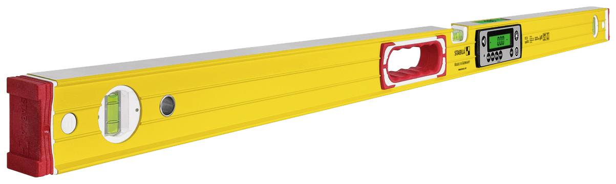 Stabila TECH 196 DL 19826 Digitale Wasserwaage mit Rutschstopper, inkl. Tasche 122cm 0.5 mm/m