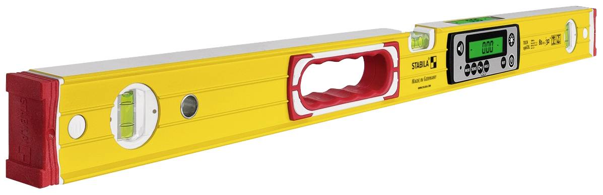 Stabila TECH 196 DL 19828 Digitale Wasserwaage mit Rutschstopper, inkl. Tasche 81 cm 0.5 mm/m