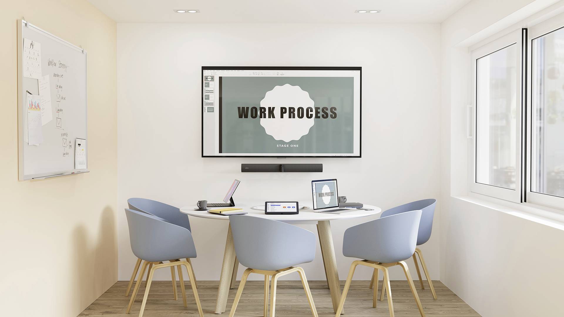 Jabra PanaCast 50 Video Bar System ZR Konferenzsystem HDMI®, USB-A, USB-C®, RJ45, WLAN, Bluetooth® Schwarz