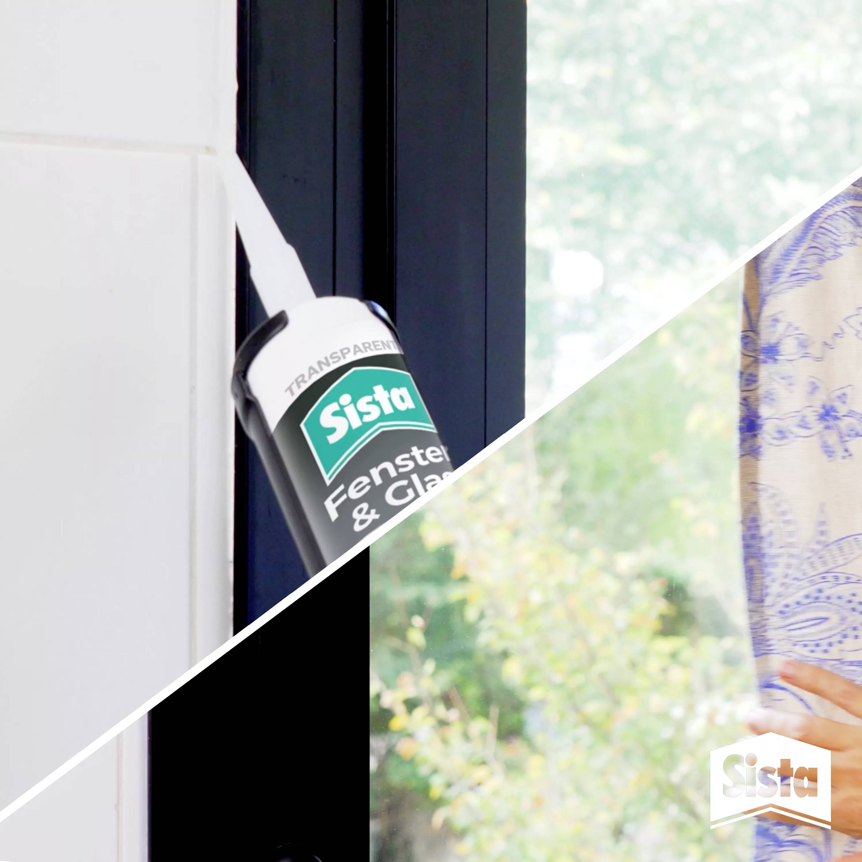 Sista Fenster & Glas Silikon Herstellerfarbe Transparent SHFT3 280ml