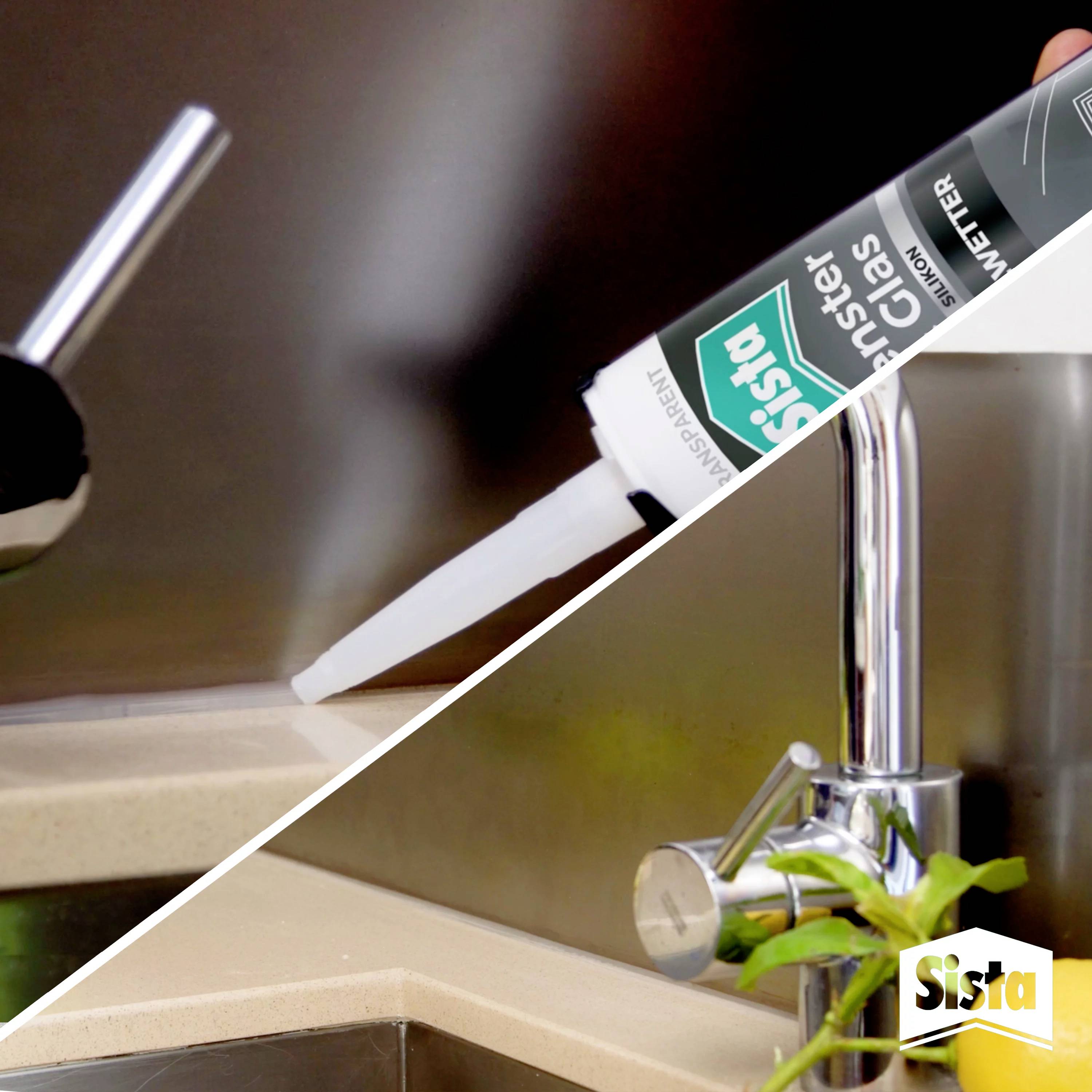 Sista Fenster & Glas Silikon Herstellerfarbe Transparent SHFT3 280ml