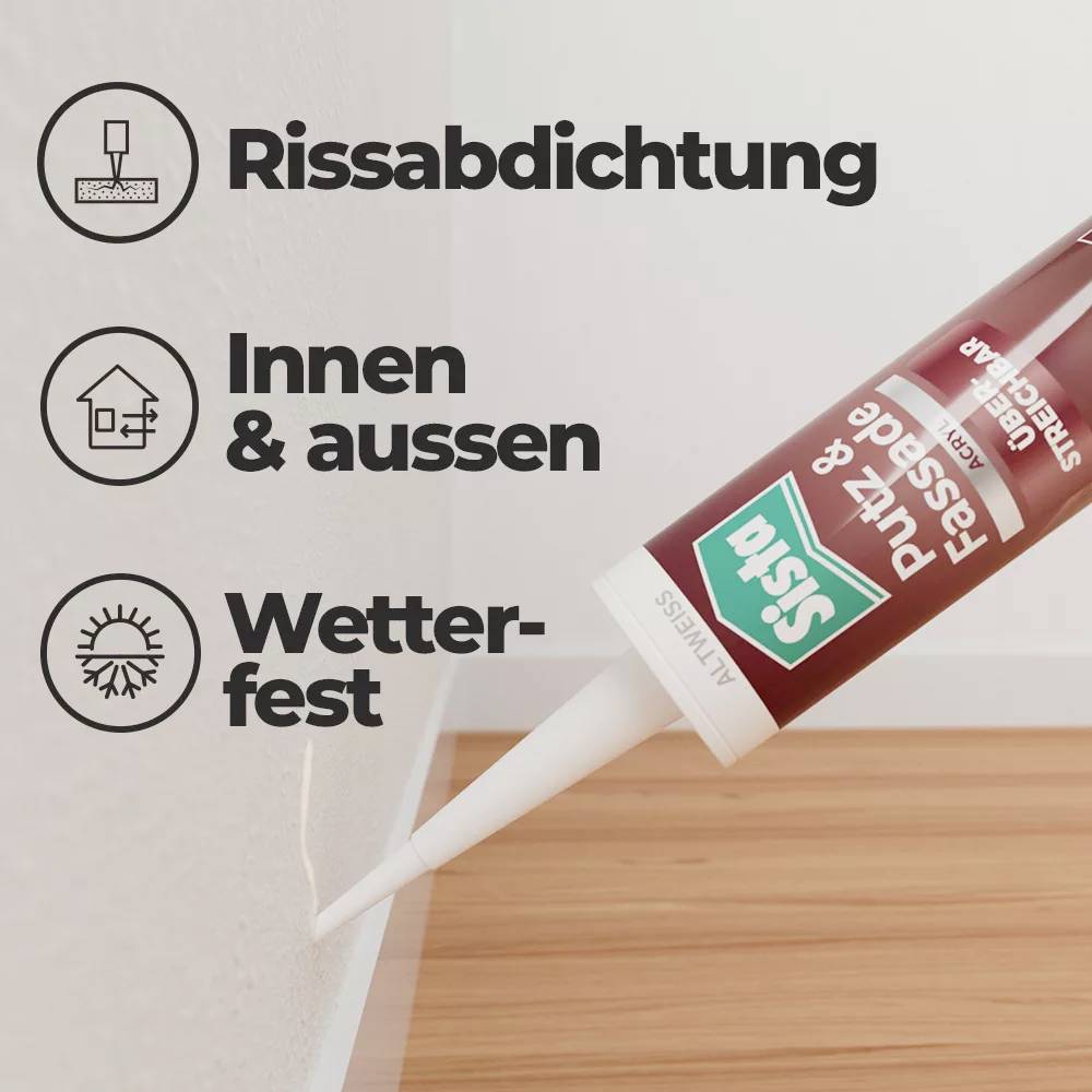 Sista Putz & Fassade Acryl Herstellerfarbe Altweiß SHPW3 280ml