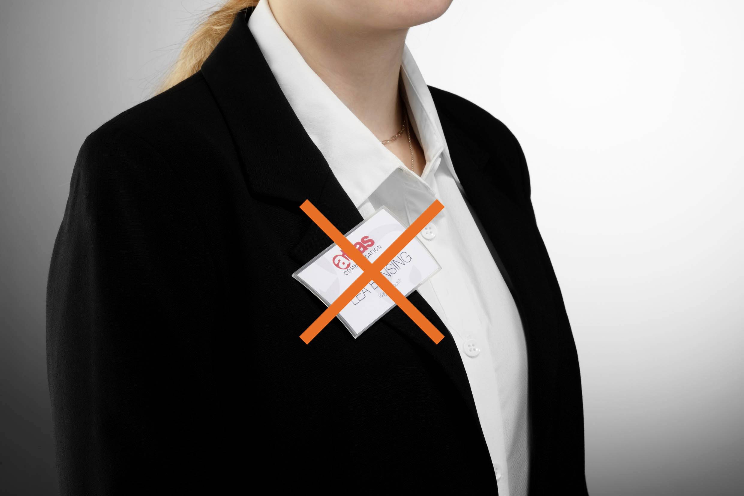 Durable 826019 Namensschild CLICK FOLD (B x H) 90mm x 54mm Magnet 10St.