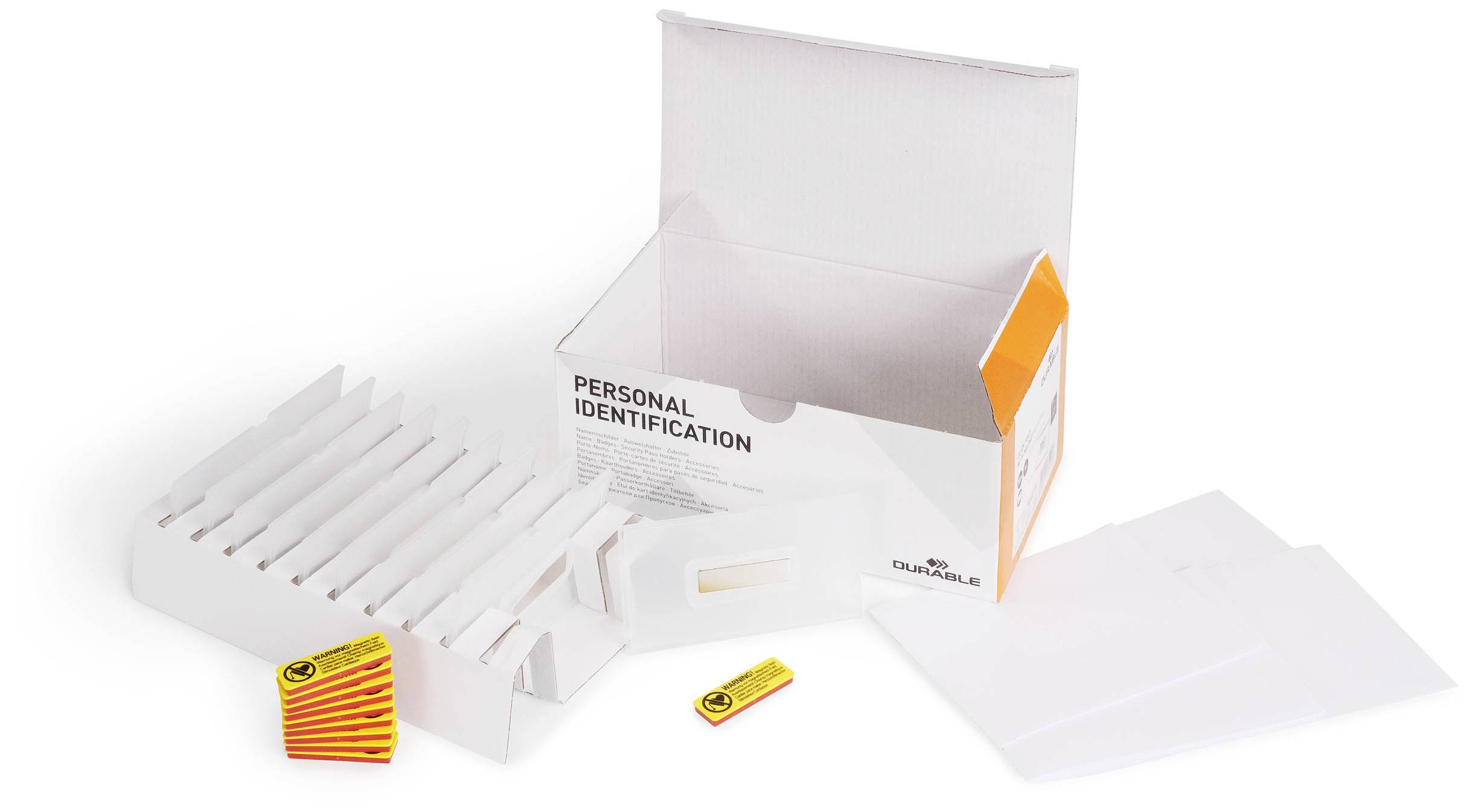 Durable 826019 Namensschild CLICK FOLD (B x H) 90mm x 54mm Magnet 10St.