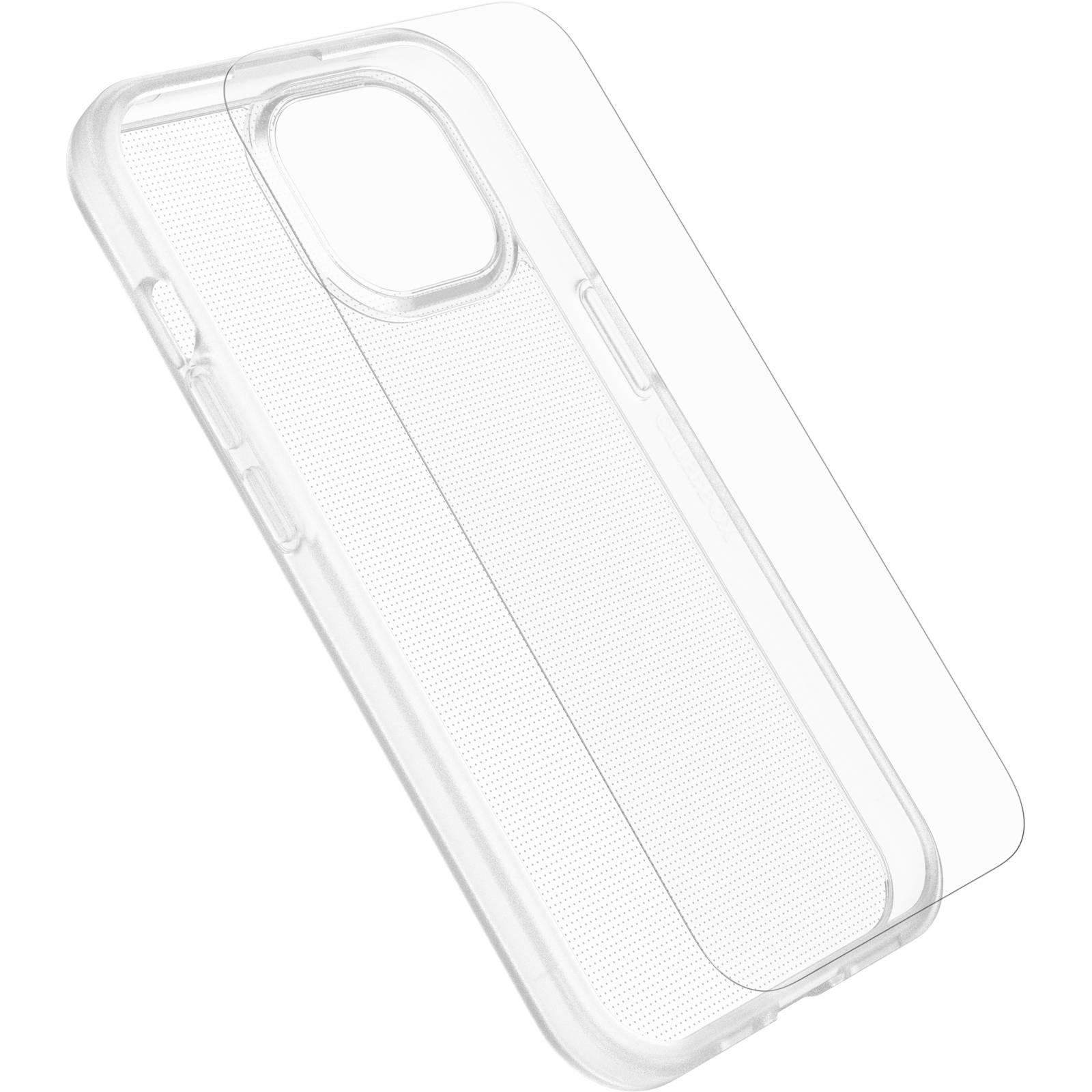 Otterbox React Hülle + Schutzglas Set Apple iPhone 15 Transparent Induktives Laden