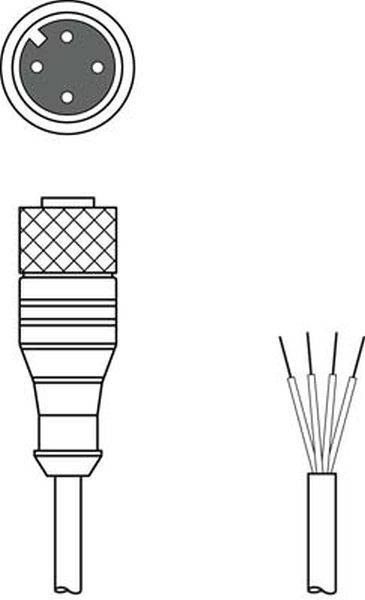 Leuze Electronic 50037783 Anschlussleitung 1St.