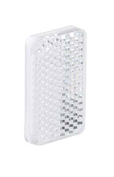 Ein rechteckiger, transparenter Reflektor mit wabenartiger Struktur zur Lichtreflexion.