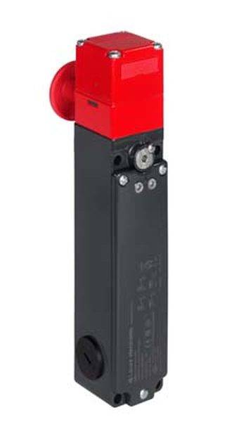 Industrieller Sicherheitsschalter mit rotem Zylinderkopf