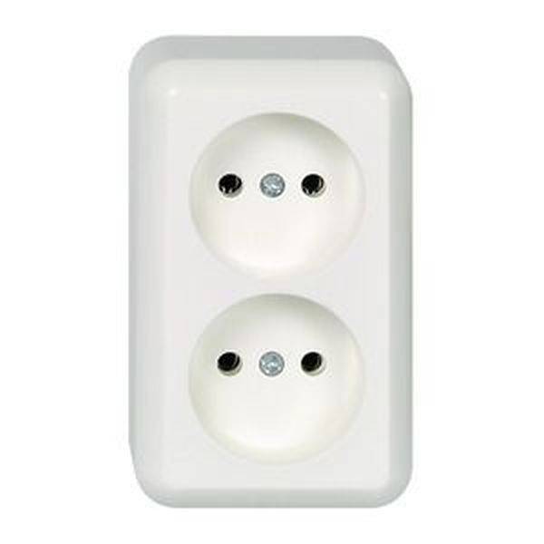 ELSO 395904 AP-Steckdose 395904 2fach 16A CONTURA reinweiß 10St.