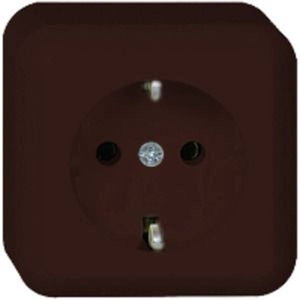 ELSO 385002 AP-Steckdose 385002 16A CONTURA braun 10St.