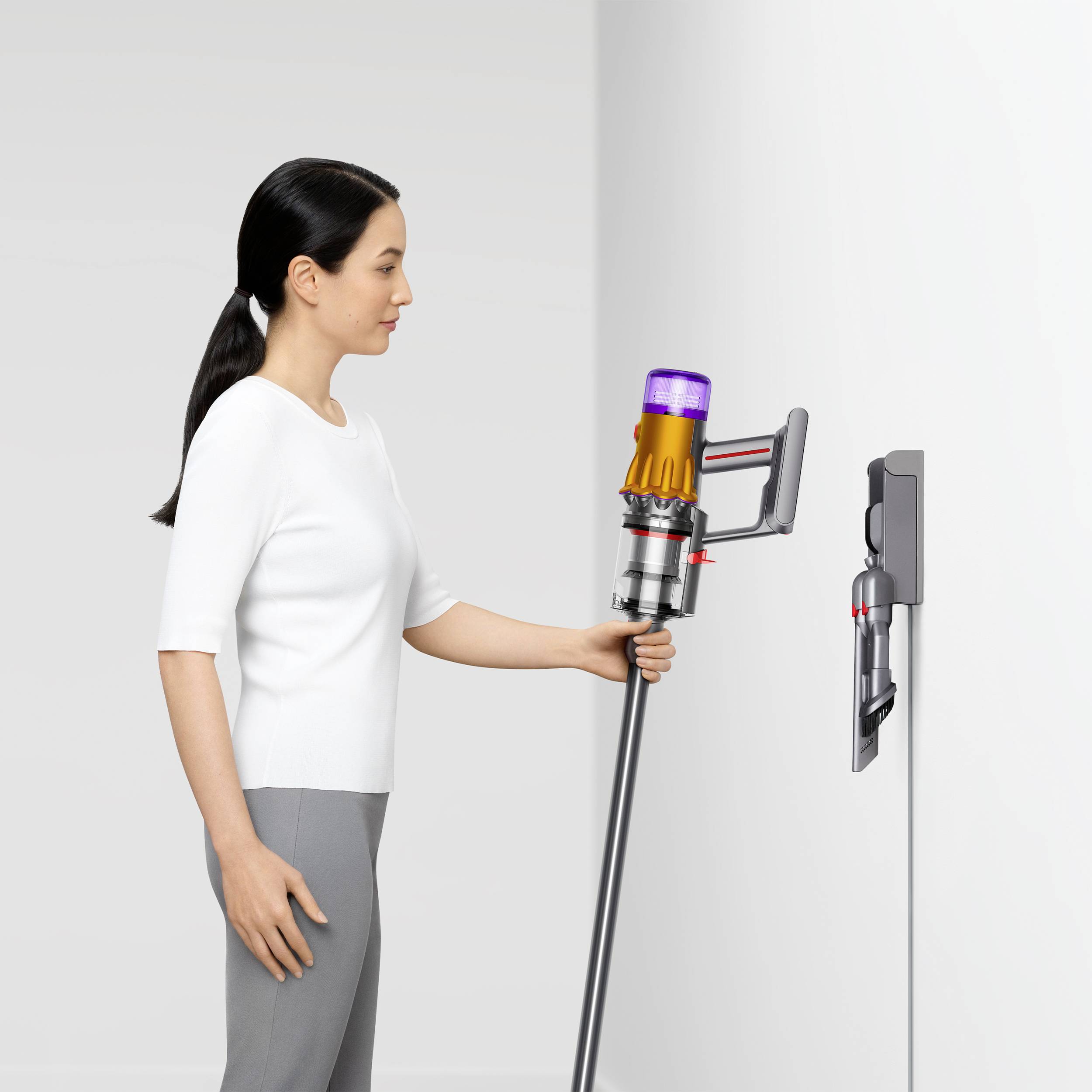 Dyson V12 Detect Slim Absolute Nickel Satin 448884-01 Akku-Handstaubsauger 25.2V 230V 545W motorbetriebene Saugbürste