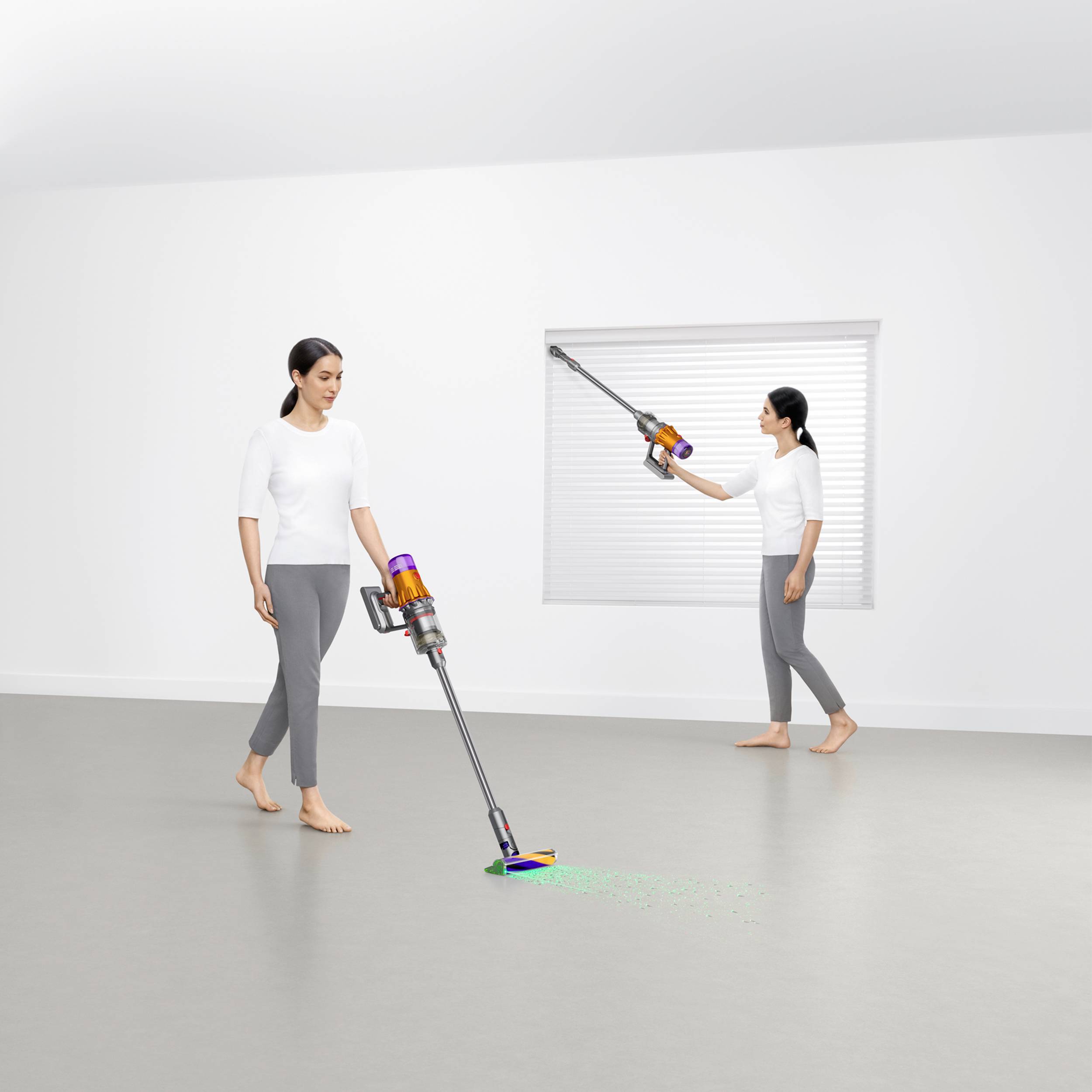 Dyson V12 Detect Slim Absolute - Trocken - Zyklonal - Teppich - Harter Boden - 545 W - Beutellos - Nickel - Ge