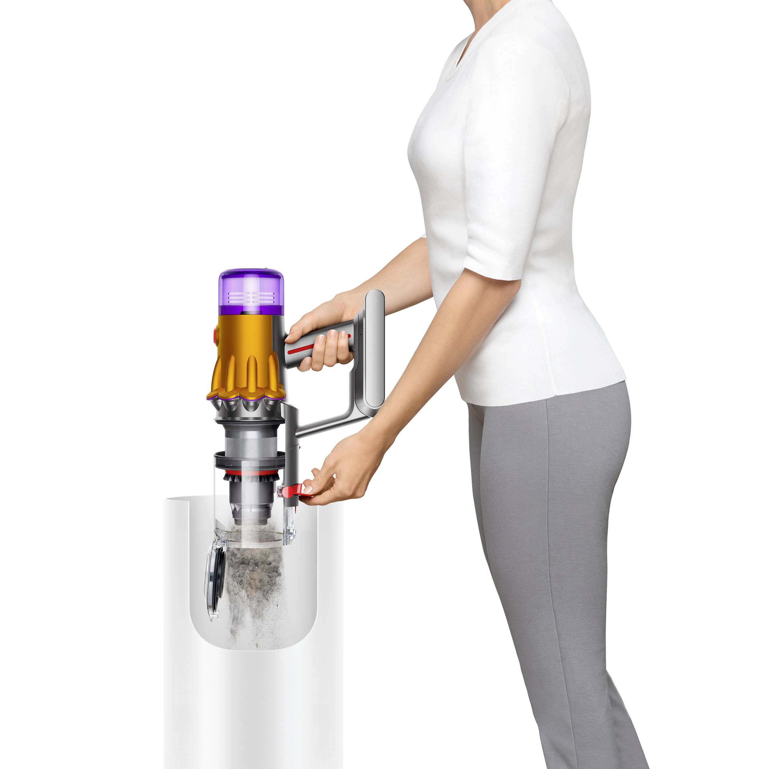 Dyson V12 Detect Slim Absolute - Trocken - Zyklonal - Teppich - Harter Boden - 545 W - Beutellos - Nickel - Ge