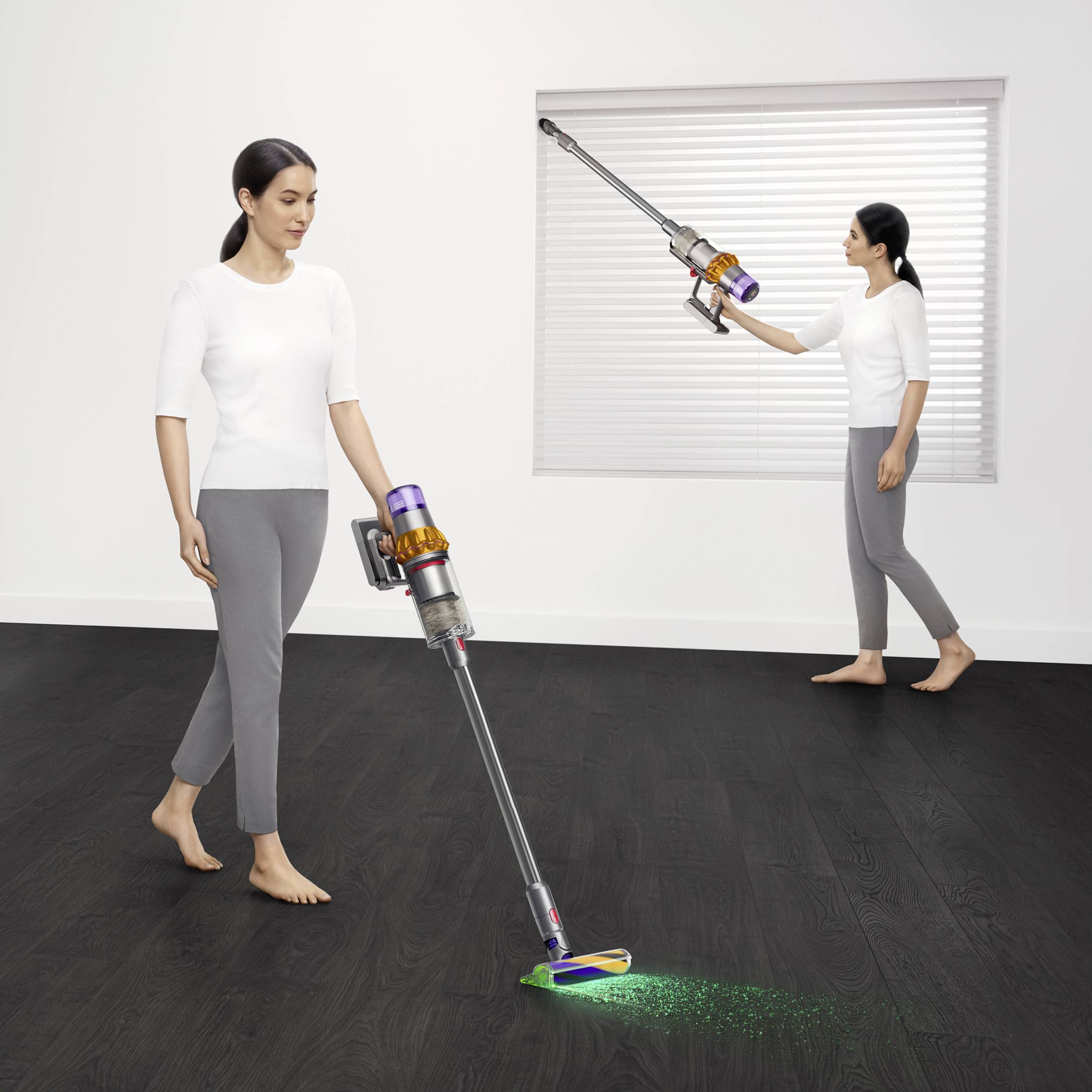 dyson V15 Detect Absolute Nickel, Gelb 446986-01 Akku-Zyklon-Staubsauger 25.2 V 230 V 660 W motorbetriebene Saugbürste