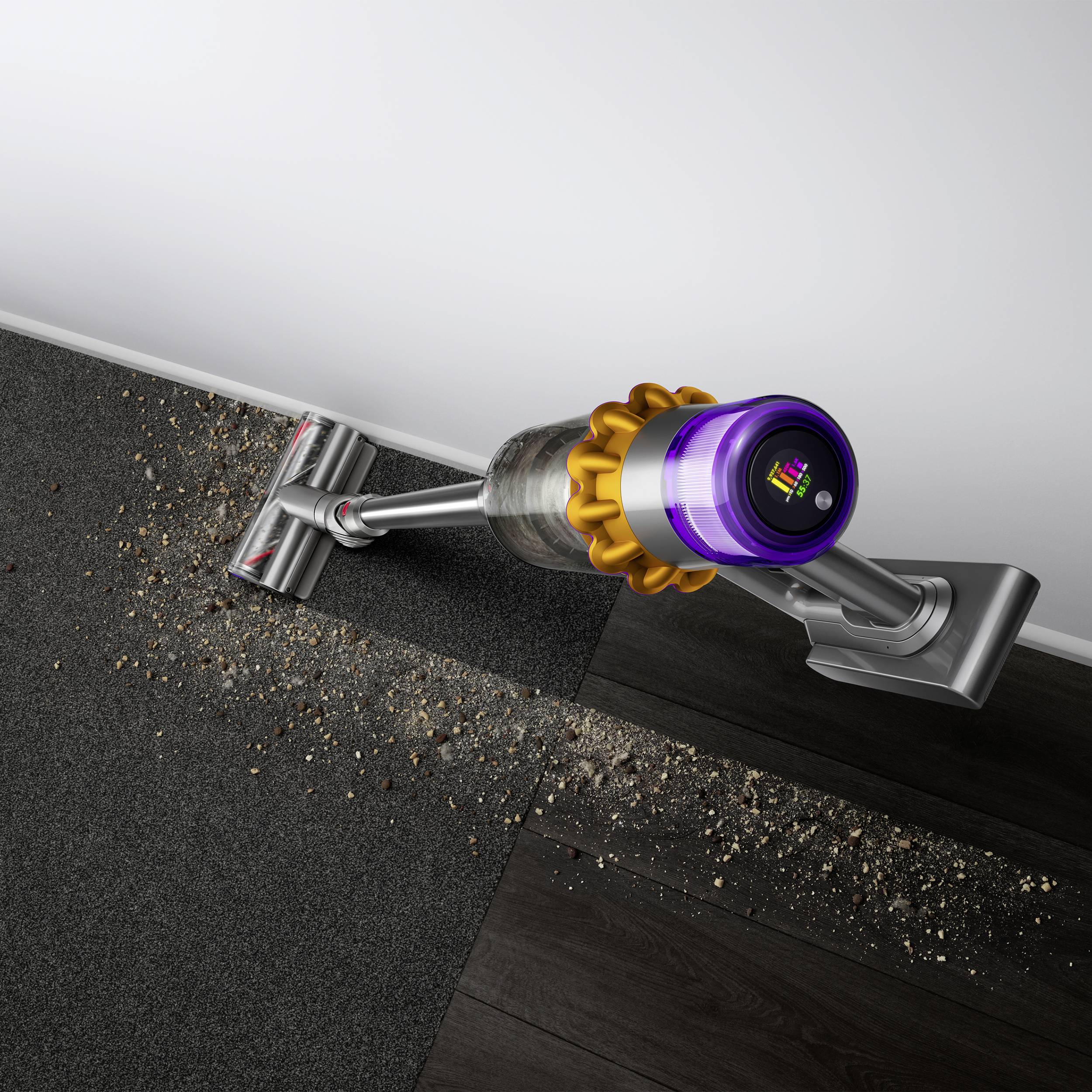 dyson V15 Detect Absolute (Gelb / Nickel) 446986-01 Akku-Zyklon-Staubsauger 25.2 V 230 V 660 W motorbetriebene Saugbürste