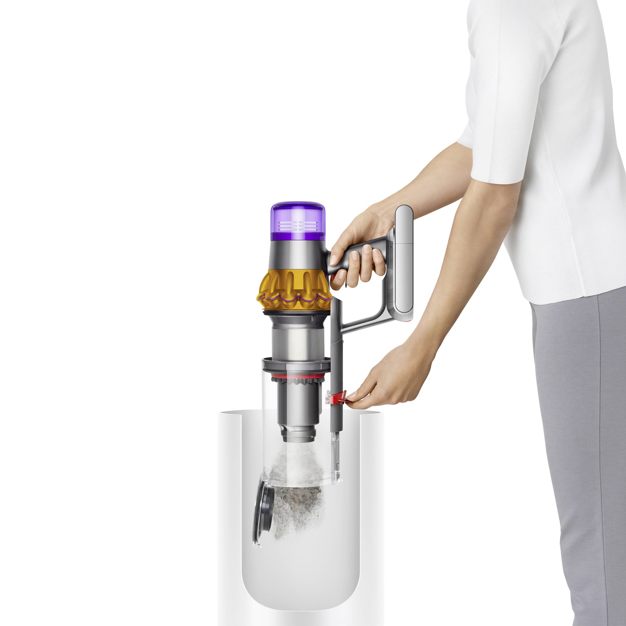 dyson V15 Detect Absolute Nickel, Gelb 446986-01 Akku-Zyklon-Staubsauger 25.2 V 230 V 660 W motorbetriebene Saugbürste