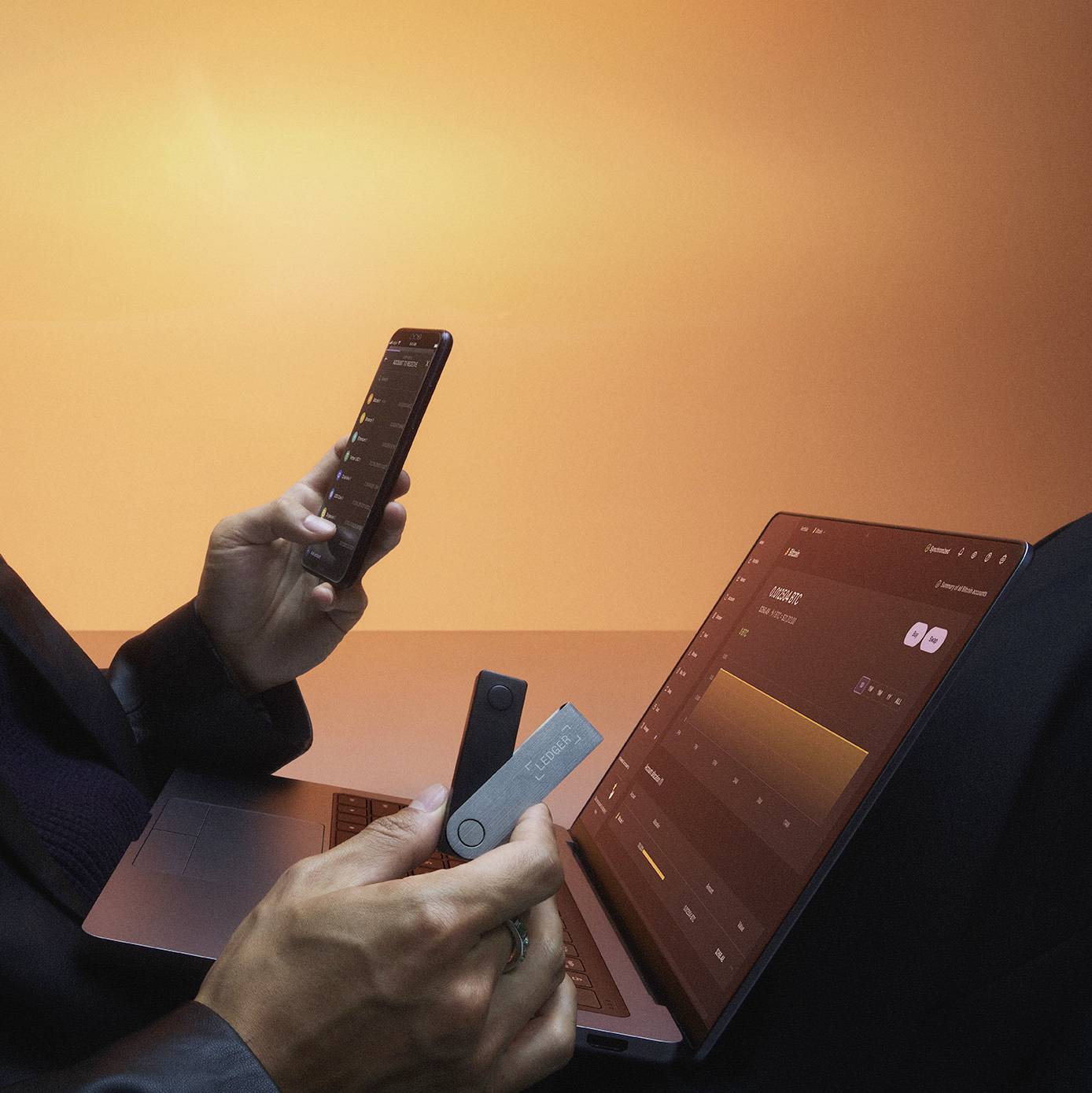 Ledger Nano X Retro Hardware Wallet Orange, Lila USB-A, Bluetooth® 1 St. LNX-GAMING-ENDEPT