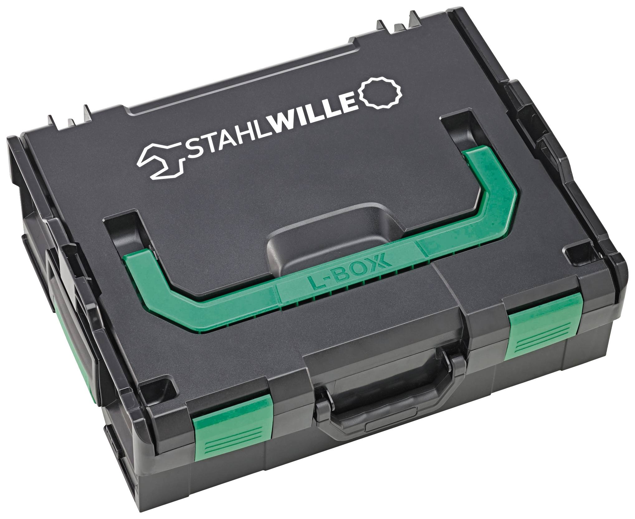 Stahlwille 97830701 STW L-BoXX Industrieset Werkzeugkasten bestückt ABS Kunststoff Schwarz, Grün