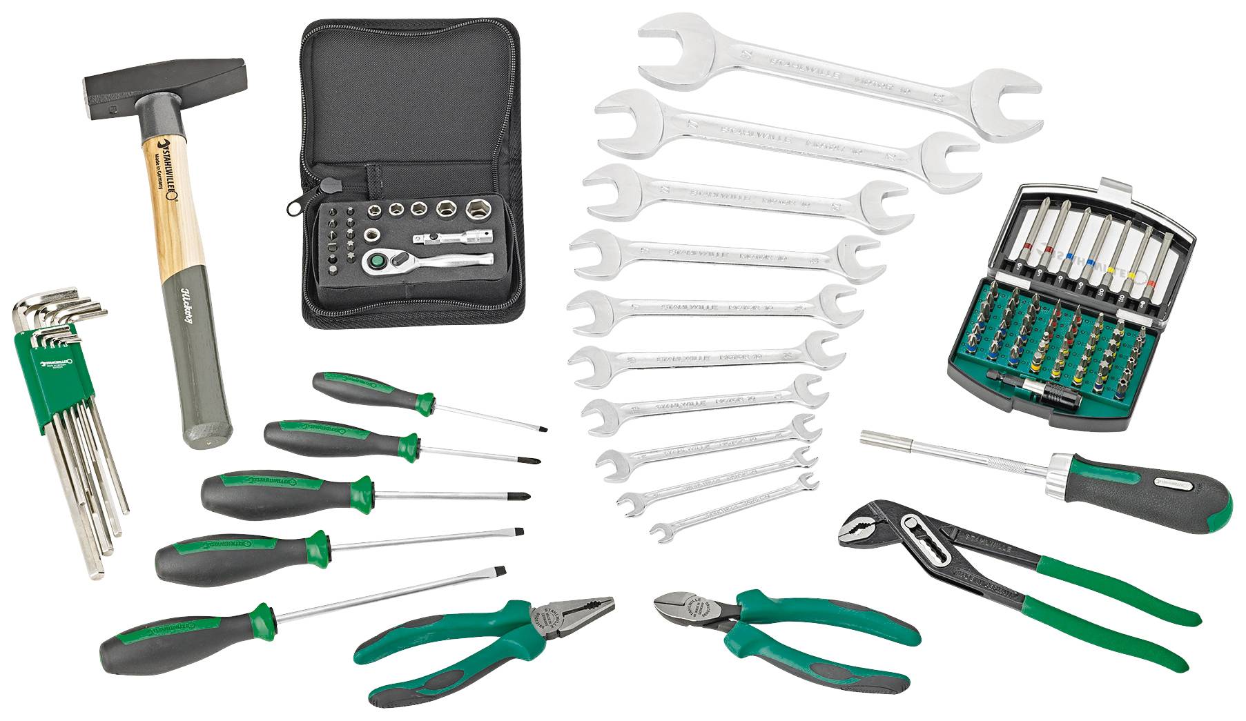 Stahlwille 13215/105 98810302 Universal Werkzeugrucksack bestückt 105teilig (L x B x H) 250 x 380 x 520mm