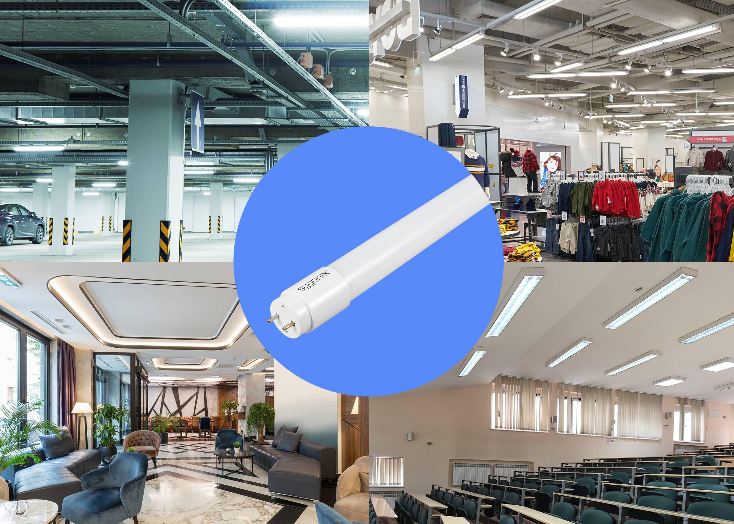 Sygonix LED-Röhre EEK: E (A - G) G13 T8 17.5W Kaltweiß (Ø x L) 28mm x 1200mm nicht dimmbar 10St.