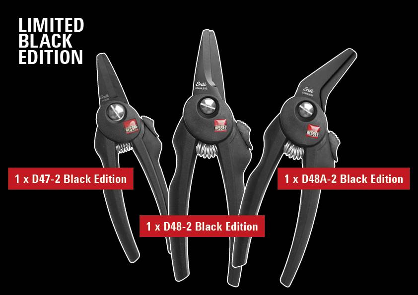 Bessey COMBI-SET-A D47-2 + D48-2 + D48A-2 in black COMBI-SET-A