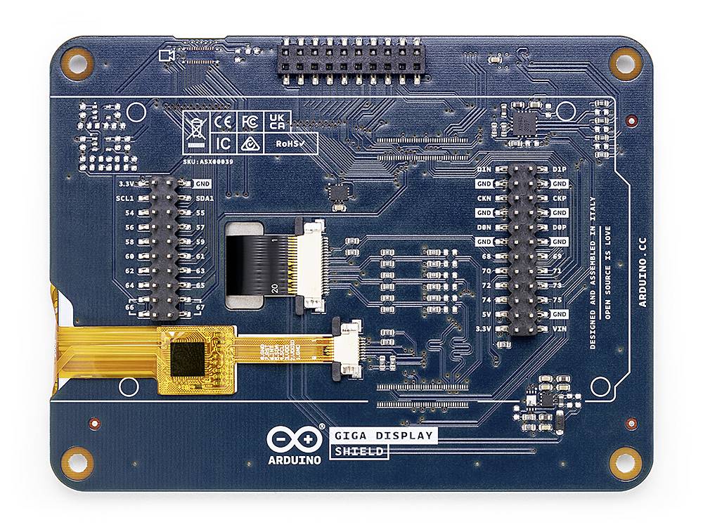 Arduino GIGA Display Shield Touchscreen-Monitor 10.1cm (3.97 Zoll) 800 x 480 Pixel