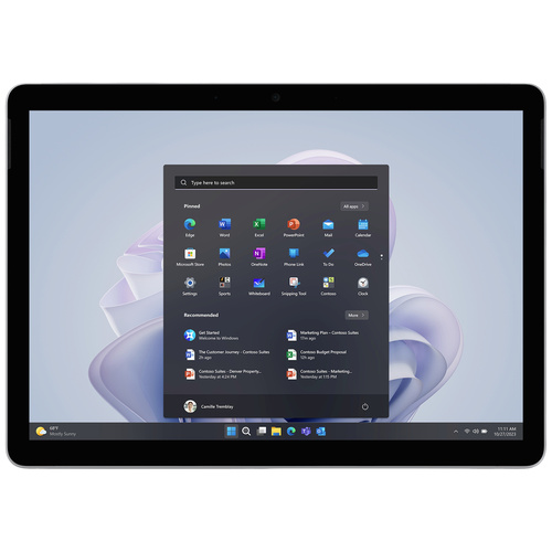 Microsoft Surface Go 4 WiFi 128GB Platin Windows®-Tablet 26.7cm (10.5 Zoll) 1.0GHz Windows® 11 Pro 1920 x 1280 Pixel