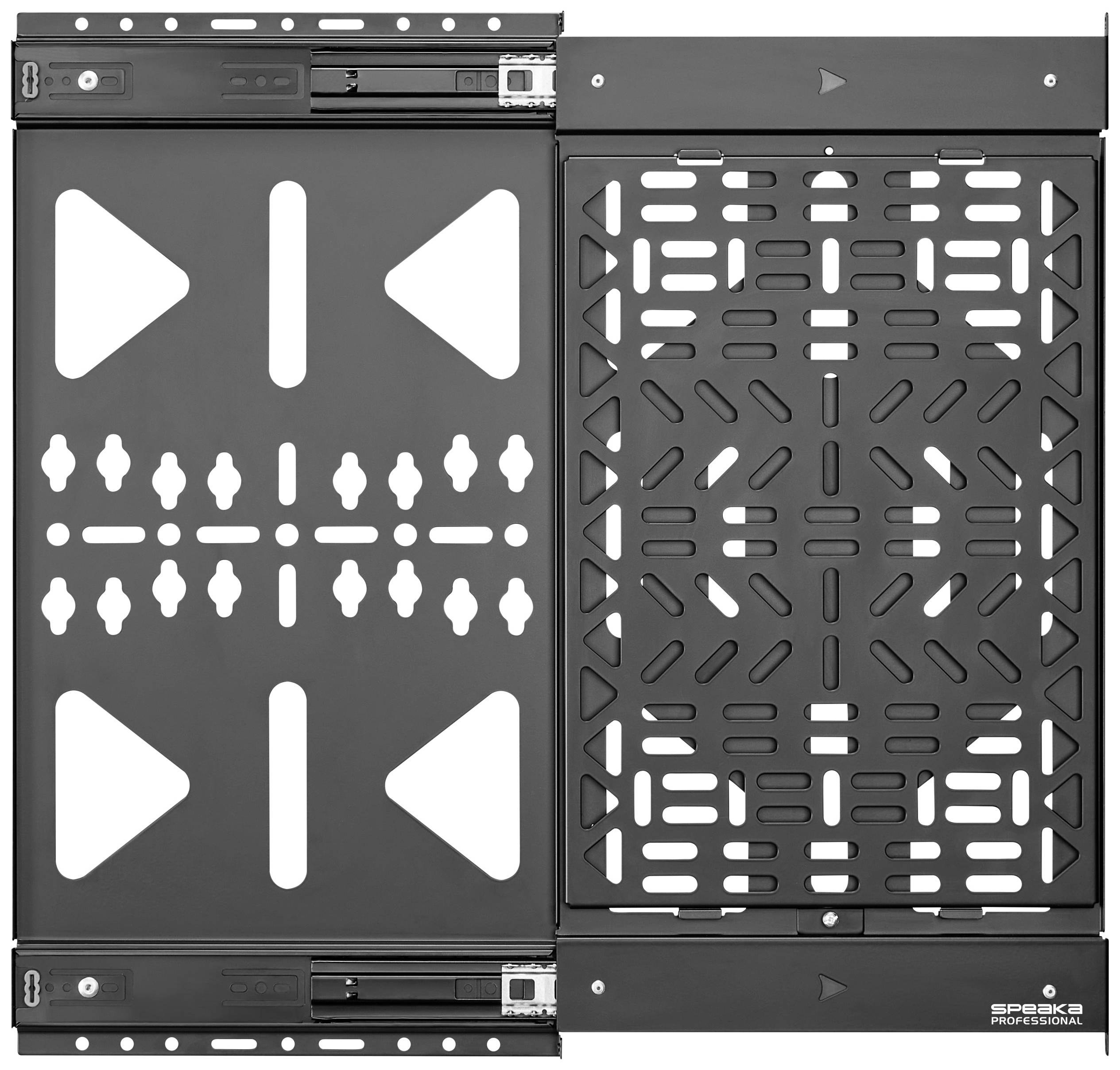SpeaKa Professional AV Geräte-Wandhalterung in Schublade Passend für Serie (Halter): Universal Matt Schwarz