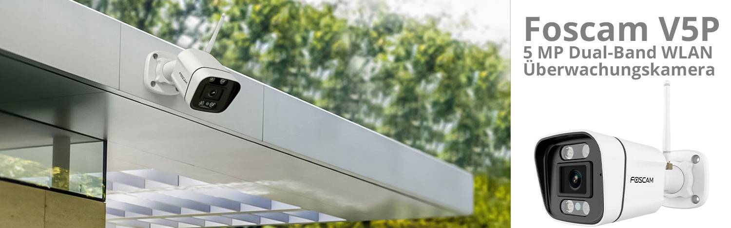 Foscam V5P WLAN IP Überwachungskamera 3072 x 1728 Pixel